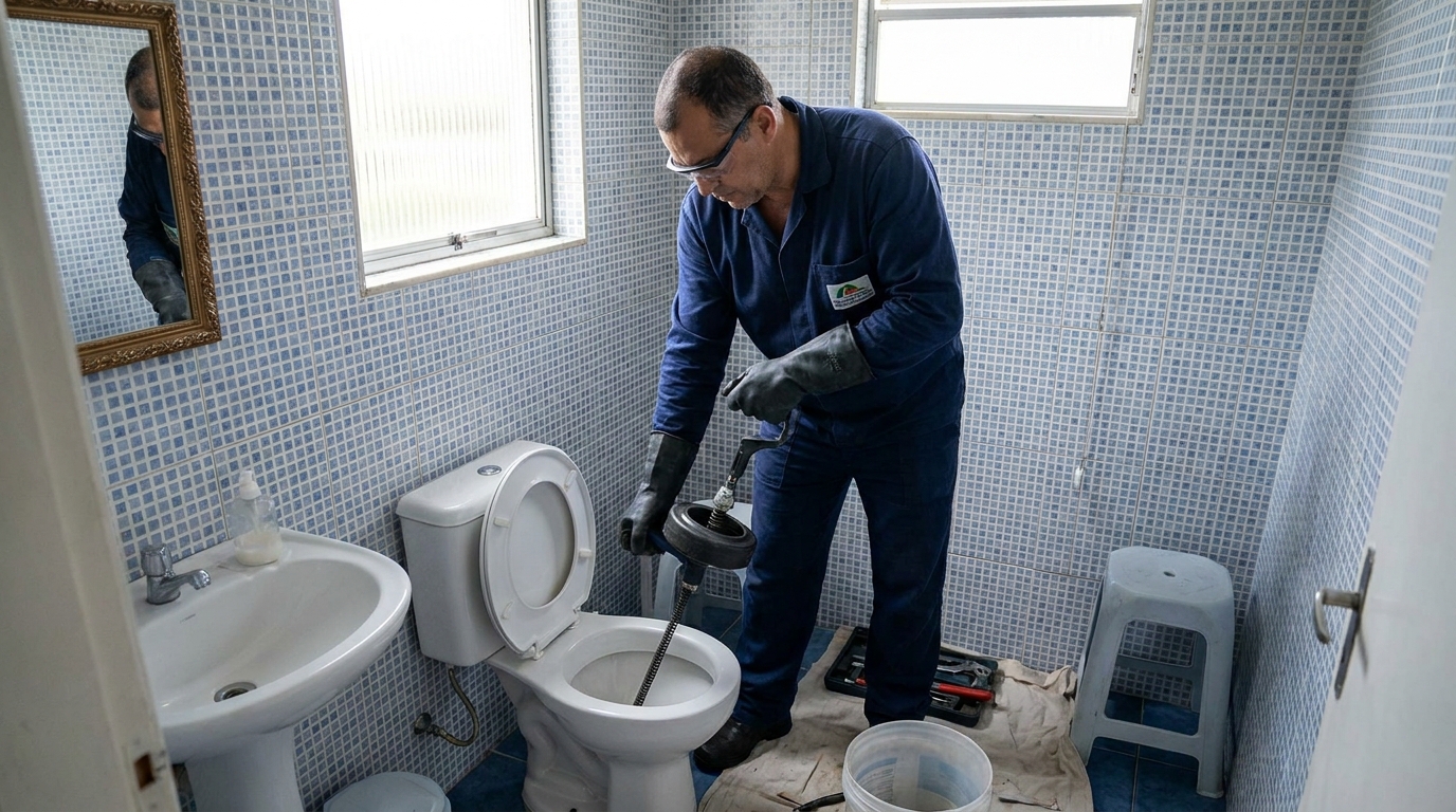 Desentupimento de vaso profissional em Indaiatuba‑SP